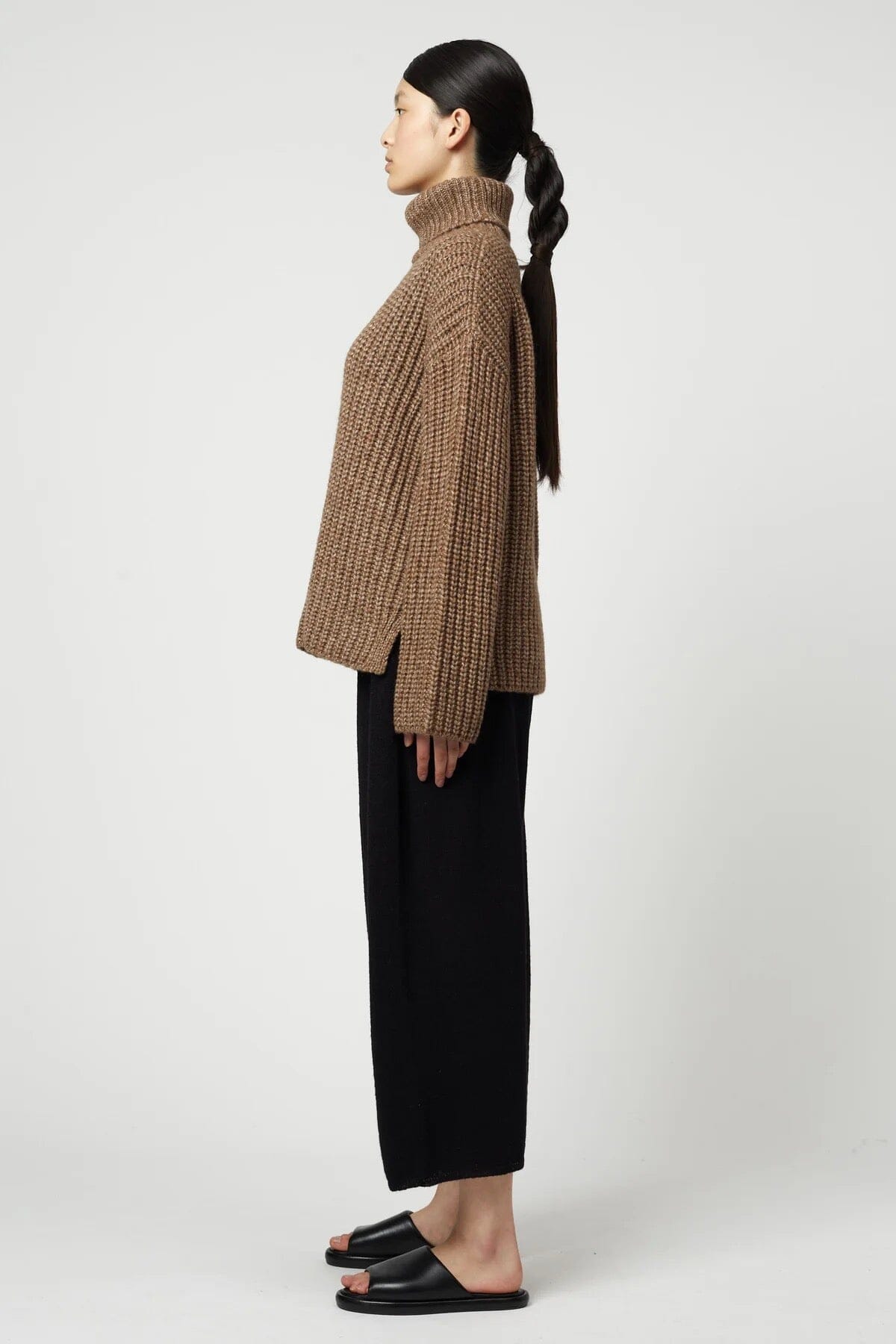 Atelier Delphine | Alpaca Rib Turtleneck In Brown - SHOP YUCCA Sweater ATELIER DELPHINE - YUCCA 