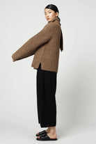 Atelier Delphine | Alpaca Rib Turtleneck In Brown - SHOP YUCCA Sweater ATELIER DELPHINE - YUCCA 