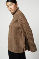 Atelier Delphine | Alpaca Rib Turtleneck In Brown - SHOP YUCCA Sweater ATELIER DELPHINE - YUCCA 