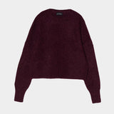 Atelier Delphine Bailey Alpaca Sweater Deep Orchid front product view at YUCCA Denver
