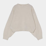 Atelier Delphine - Balloon Sleeve Sweater - Cream - Sweater - YUCCA, boutiques near me, women’s quality knitwear.