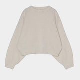 Atelier Delphine - Balloon Sleeve Sweater - Cream - Sweater - YUCCA, boutiques near me, women’s quality knitwear.