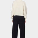 Atelier Delphine - Balloon Sleeve Sweater - Cream - Sweater - YUCCA, boutiques near me, women’s quality knitwear.