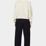 Atelier Delphine - Balloon Sleeve Sweater - Cream - Sweater - YUCCA, boutiques near me, women’s quality knitwear.