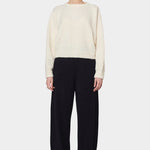 Atelier Delphine - Balloon Sleeve Sweater - Cream - Sweater - YUCCA, boutiques near me, women’s quality knitwear.