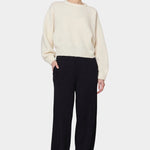 Atelier Delphine - Balloon Sleeve Sweater - Cream - Sweater - YUCCA, boutiques near me, women’s quality knitwear.