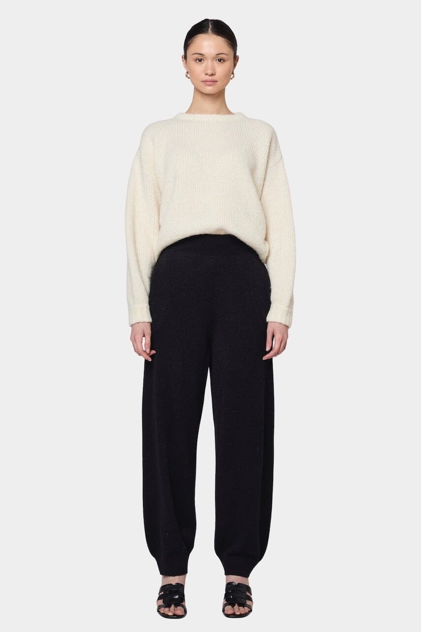 Atelier Delphine - Balloon Sleeve Sweater - Cream - Sweater - YUCCA, boutiques near me, women’s quality knitwear.