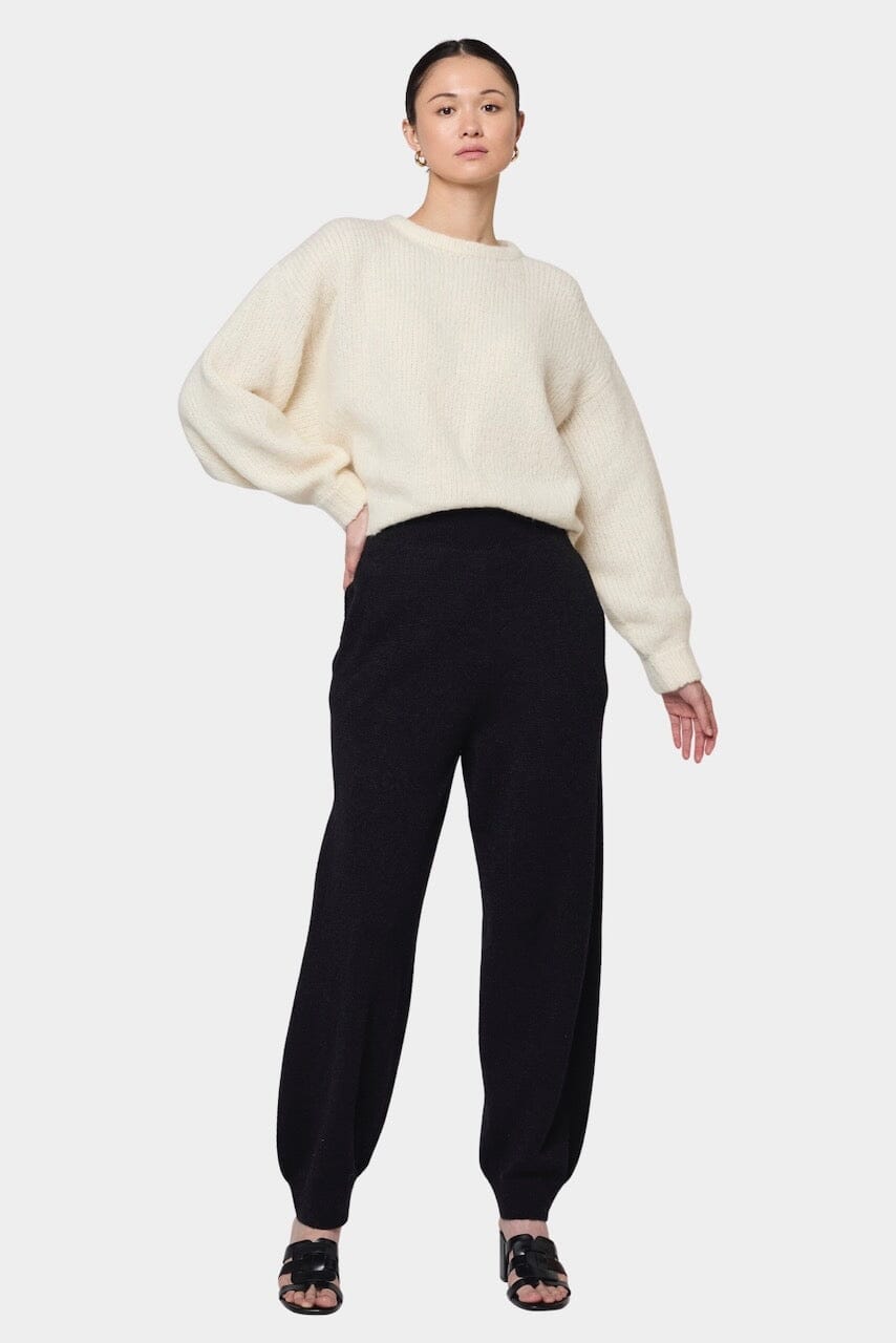 Atelier Delphine - Balloon Sleeve Sweater - Cream - Sweater - YUCCA, boutiques near me, women’s quality knitwear.