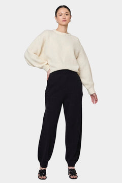 Atelier Delphine - Balloon Sleeve Sweater - Cream - Sweater - YUCCA, boutiques near me, women’s quality knitwear.