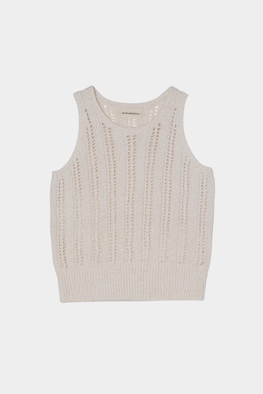 Atelier Delphine - Ferrand Top - Cream - Shirts & Tops - YUCCA, boutiques near me, women’s high quality tops.