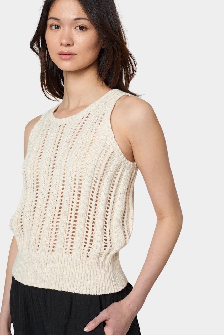 Atelier Delphine - Ferrand Top - Cream - Shirts & Tops - YUCCA, boutiques near me, women’s high quality tops.