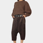 Atelier Delphine - Kiko Satin Pant - Espresso - Pants - YUCCA, best clothes for women, high end fashion for women, yucca.