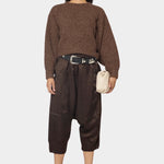 Atelier Delphine - Kiko Satin Pant - Espresso - Pants - YUCCA, best clothes for women, high end fashion for women, yucca.