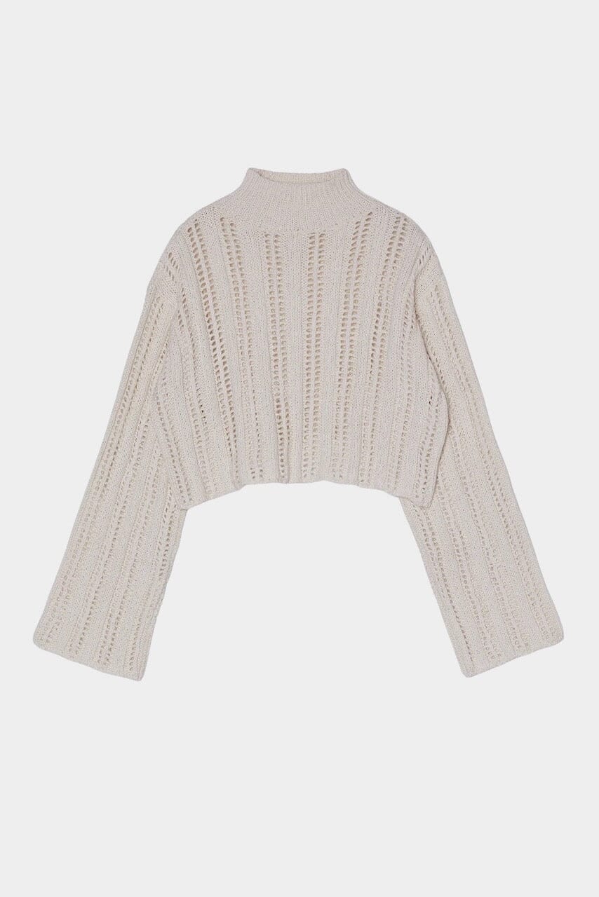 Atelier Delphine - Lousanne Top - Cream - Sweater - YUCCA, Yucca store Denver, women’s high quality knitwear.