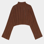 Atelier Delphine - Lousanne Top - Wood - Sweater - YUCCA, Yucca store Denver, women’s high quality knitwear.