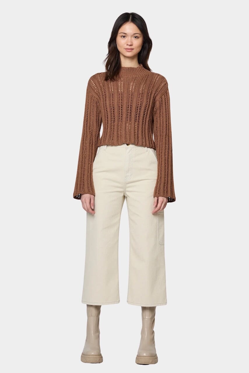 Atelier Delphine - Lousanne Top - Wood - Sweater - YUCCA, Yucca store Denver, women’s high quality knitwear.