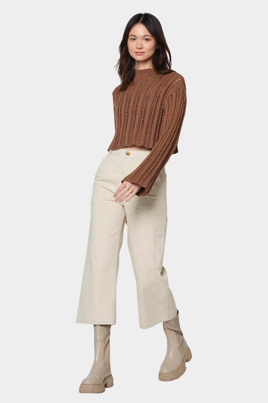 Atelier Delphine - Lousanne Top - Wood - Sweater - YUCCA, Yucca store Denver, women’s high quality knitwear.