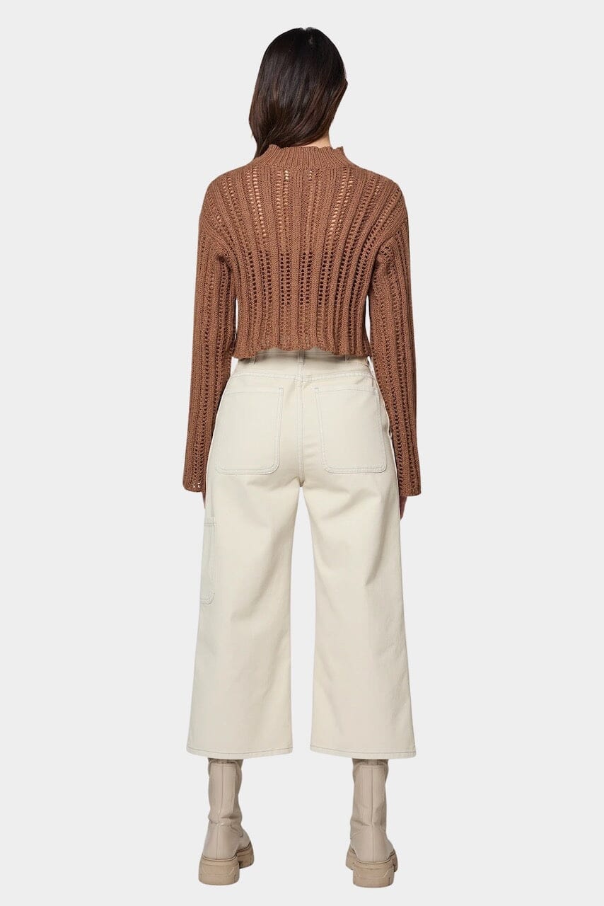 Atelier Delphine - Lousanne Top - Wood - Sweater - YUCCA, Yucca store Denver, women’s high quality knitwear.