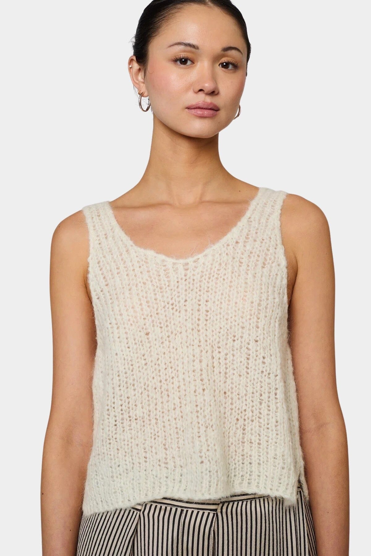 Atelier Delphine - Sweater Tank - Cream - Shirts & Tops - YUCCA, Yucca store Denver, women’s high quality tops.