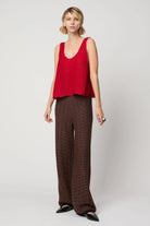 Atelier Delphine | Sweater Tank In Red - SHOP YUCCA Tank Top ATELIER DELPHINE - YUCCA 