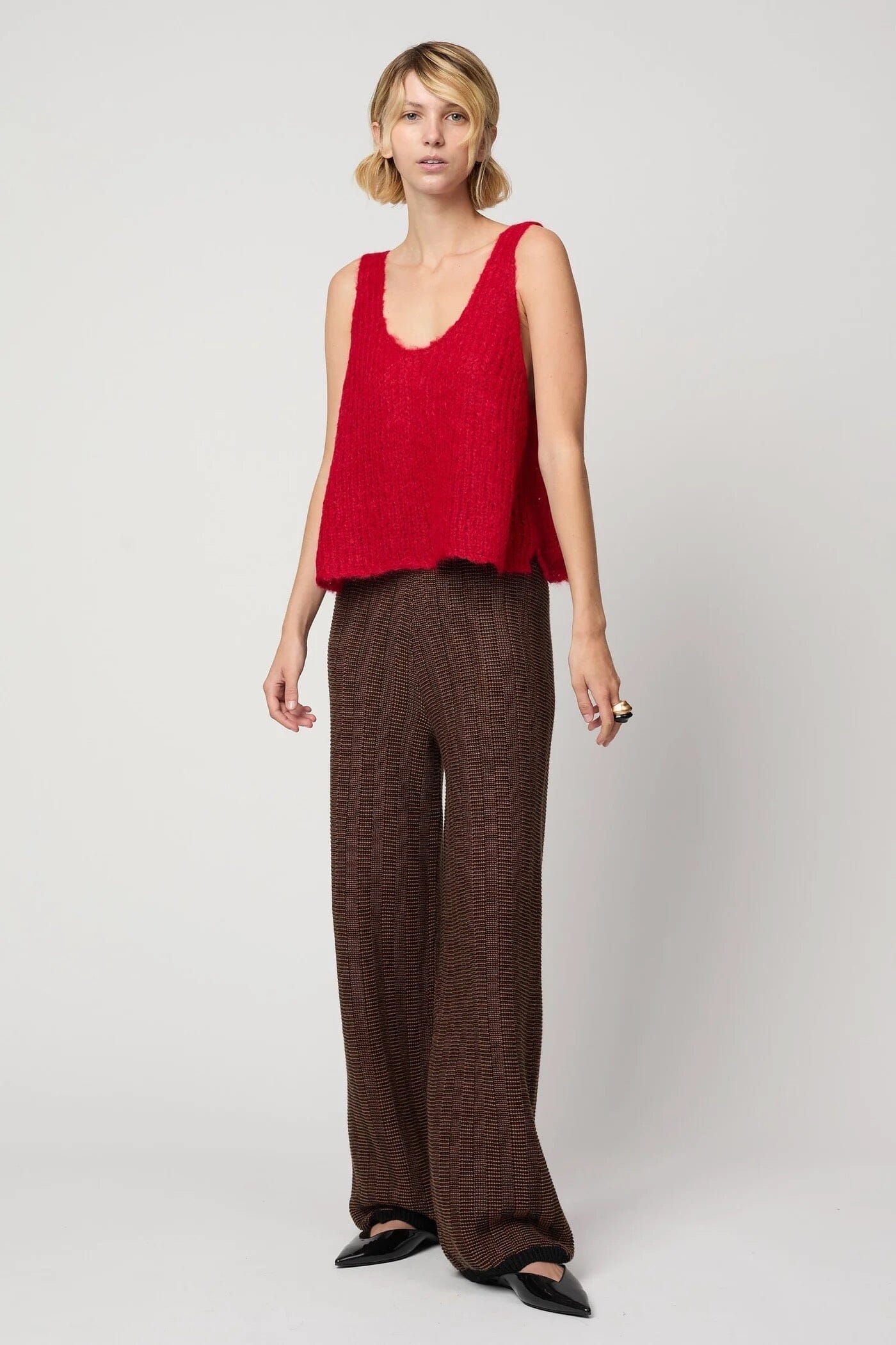 Atelier Delphine | Sweater Tank In Red - SHOP YUCCA Tank Top ATELIER DELPHINE - YUCCA 