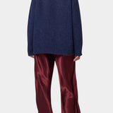 Atelier Delphine Vasilisa Turtleneck Sweater Navy oversized back view at YUCCA Denver