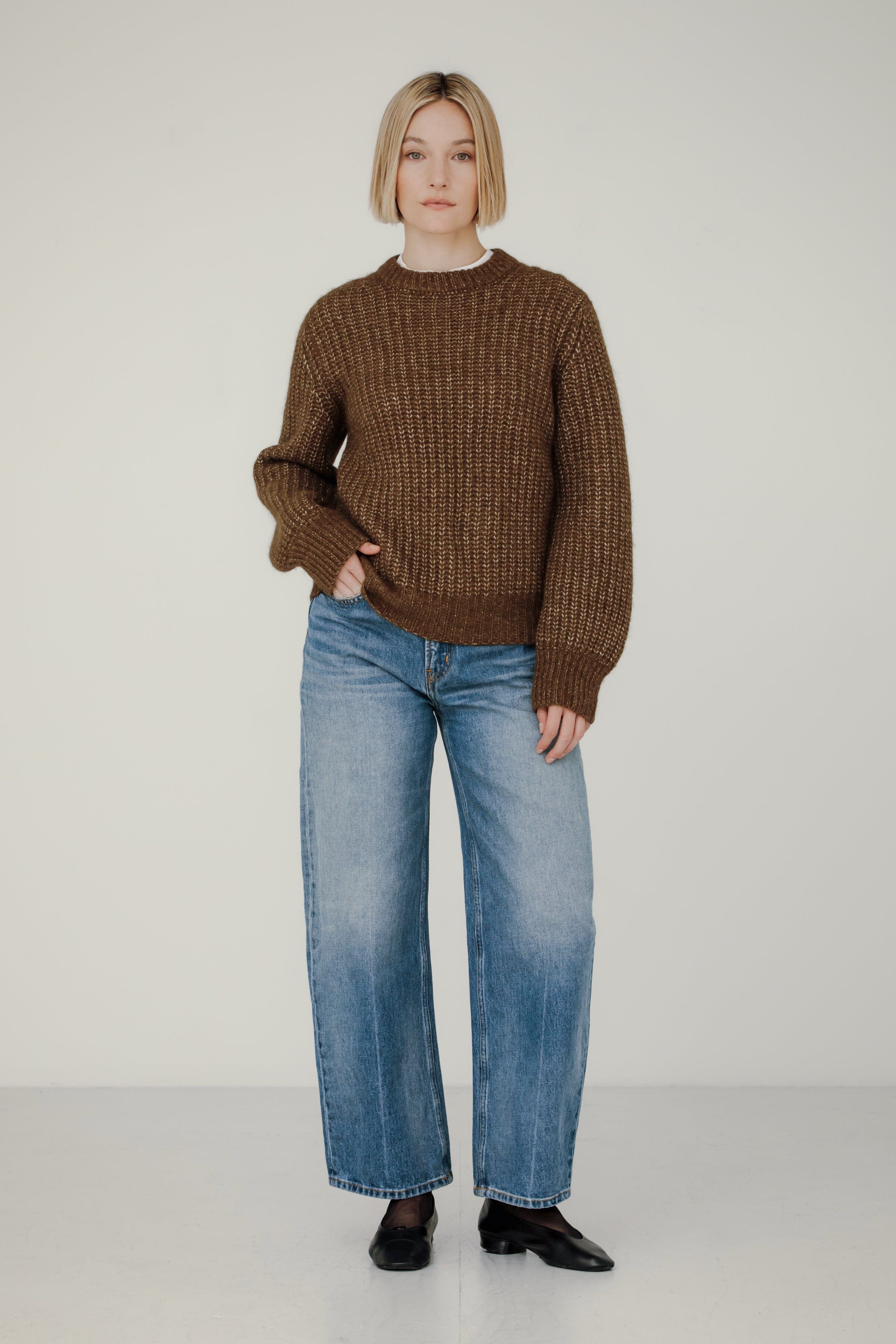 Bare Knitwear | Cora Crewneck In Sap - SHOP YUCCA Shirts & Tops BARE KNITWEAR - YUCCA 