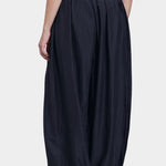 Black Crane Akari pants faded black back detail gathered ankle balloon leg
