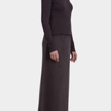 Boat Neck Long Sleeve, Dark Plum