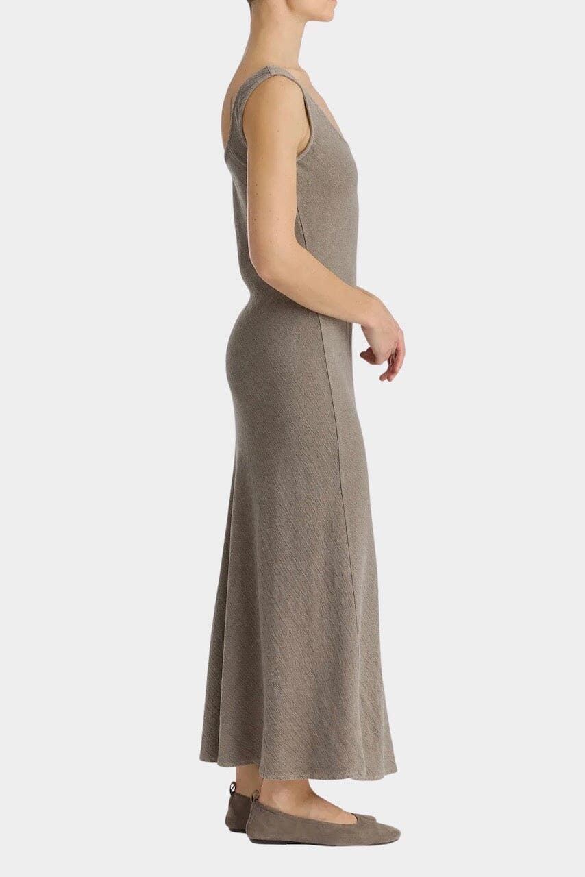 Black Crane - Maxi Dress - Slate - Dresses - YUCCA, artistic clothing for women, women’s elevated basics, shop local Denver.
