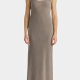 Black Crane - Maxi Dress - Slate - Dresses - YUCCA, artistic clothing for women, women’s elevated basics, shop local Denver.
