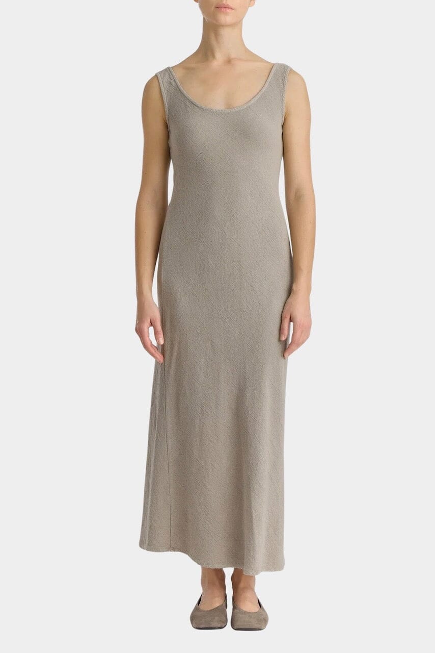 Black Crane - Maxi Dress - Slate - Dresses - YUCCA, artistic clothing for women, women’s elevated basics, shop local Denver.