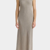 Black Crane - Maxi Dress - Slate - Dresses - YUCCA, artistic clothing for women, women’s elevated basics, shop local Denver.