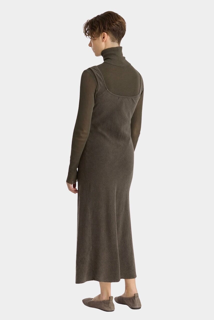 Black Crane - Maxi Dress - Slate - Dresses - YUCCA, artistic clothing for women, women’s elevated basics, shop local Denver.