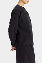 Black Crane | Nehru Shirt In Dark Navy - SHOP YUCCA Shirts & Tops BLACK CRANE - YUCCA 