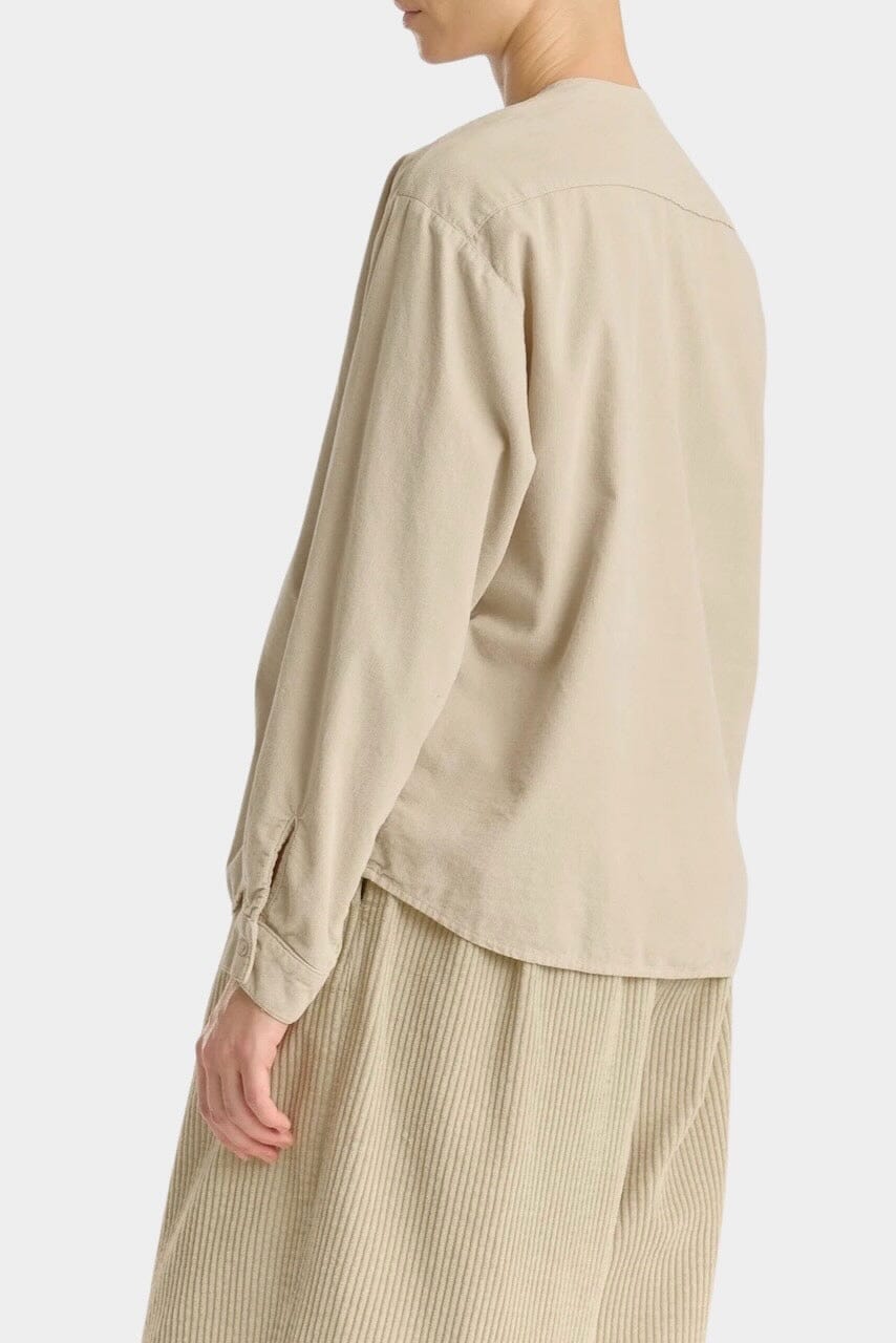 Black Crane - Nehru Shirt - Ivory - Shirts & Tops - YUCCA, Yucca store Denver, women’s high quality tops.