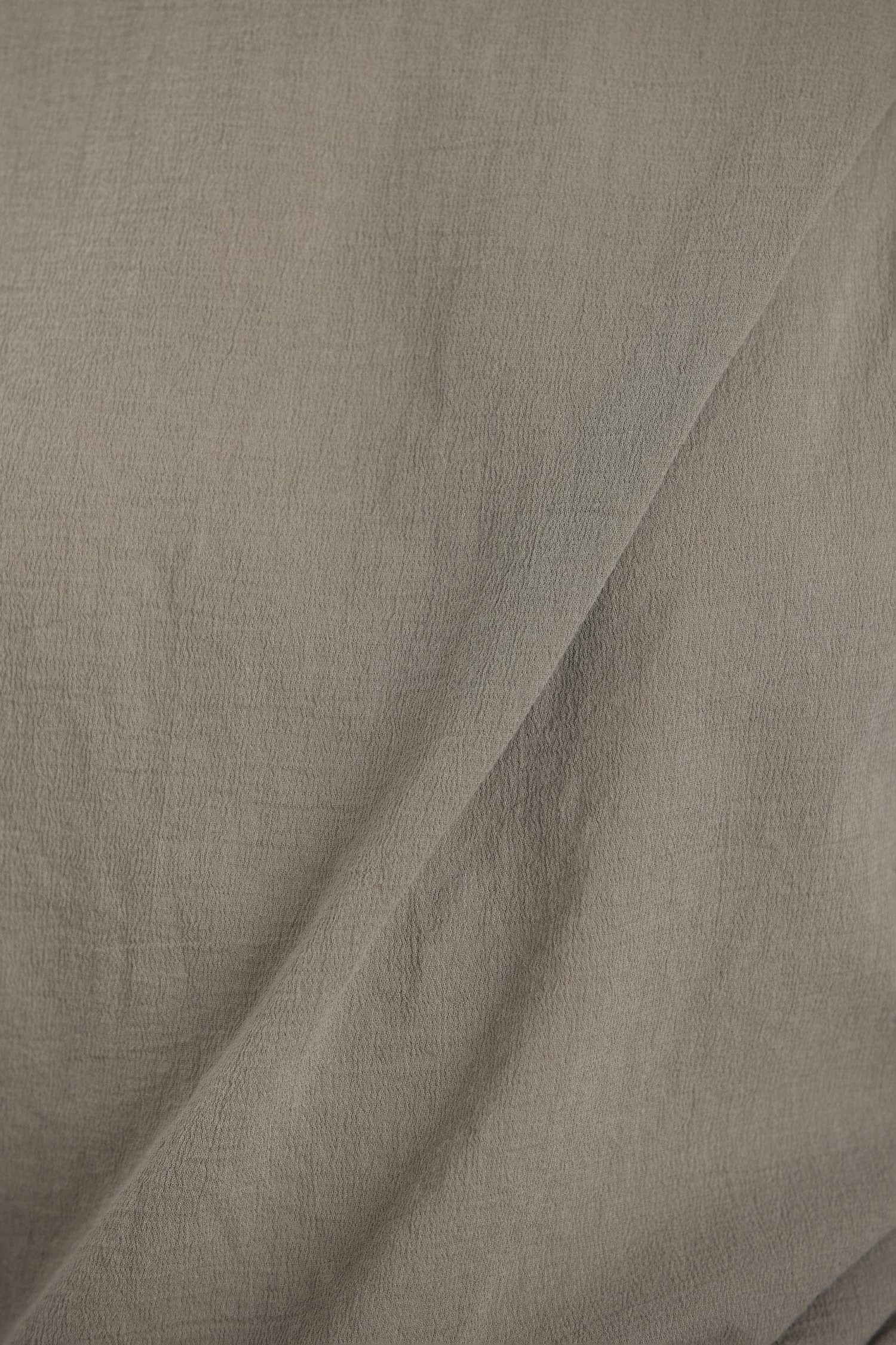 black crane new easy dress cement cotton gauze fabric detail soft textured cotton