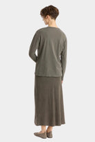Black Crane | Regular Long Sleeve In Slate - SHOP YUCCA Shirts & Tops BLACK CRANE - YUCCA 