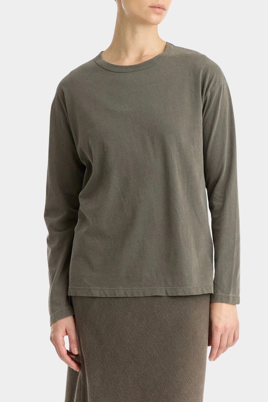 Black Crane | Regular Long Sleeve In Slate - SHOP YUCCA Shirts & Tops BLACK CRANE - YUCCA 