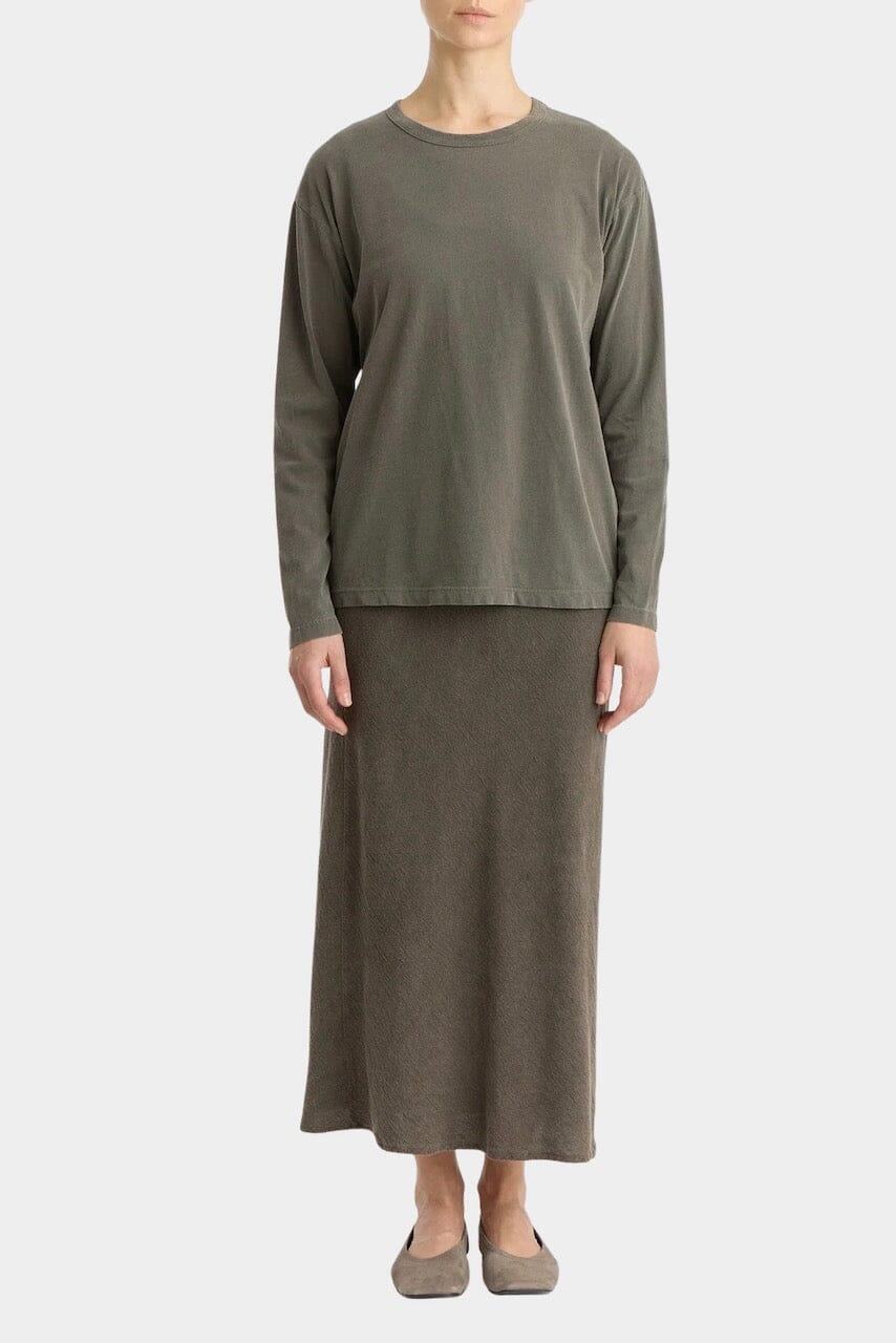 Black Crane - Regular Long Sleeve - Slate - Shirts & Tops - YUCCA, boutiques near me, women’s high quality tops, shop local.