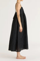 Black Crane | Ripple Finish Strap Dress In Black - SHOP YUCCA Dresses BLACK CRANE - YUCCA 