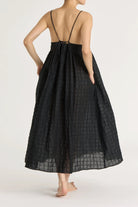 Black Crane | Ripple Finish Strap Dress In Black - SHOP YUCCA Dresses BLACK CRANE - YUCCA 