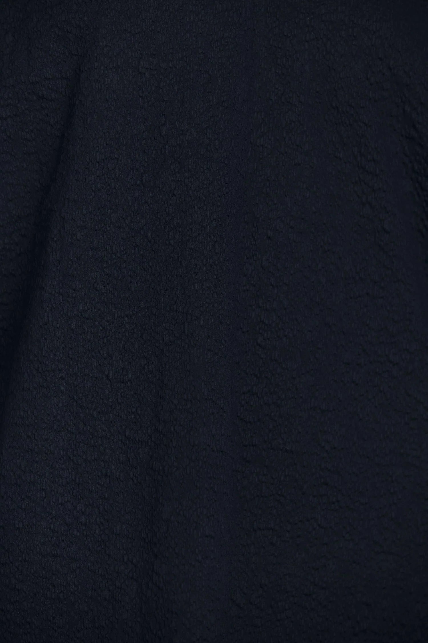 Black Crane spoon jacket midnight japanese cotton fabric texture ripple weave detail