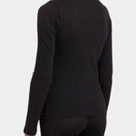Black Crane Turtle Neck Long Sleeve Black back view showing streamlined fitted silhouette