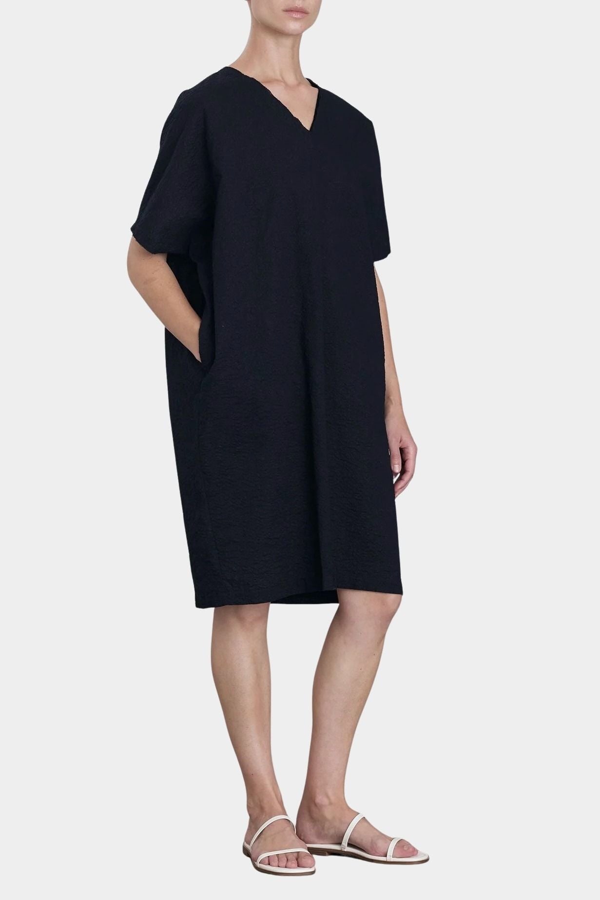 black crane dress Greek Column / Cement A relaxed dress Black Crane Easy Dress in
