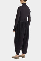 Black Crane | Wide Pants In Dark Navy - SHOP YUCCA Pants BLACK CRANE - YUCCA Artistic clothing for women, boutique near me, boutique stores near me, capsule wardrobe, fashion for women over 50