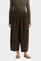 Black Crane | Wide Pants In Dark Forest - SHOP YUCCA Pants BLACK CRANE - YUCCA Artistic clothing for women, boutique near me, boutique stores near me, capsule wardrobe, fashion for women over 50
