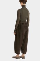 Black Crane | Wide Pants In Dark Forest - SHOP YUCCA Pants BLACK CRANE - YUCCA Artistic clothing for women, boutique near me, boutique stores near me, capsule wardrobe, fashion for women over 50