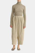 Black Crane | Wide Pants In Ivory - SHOP YUCCA Pants BLACK CRANE - YUCCA Artistic clothing for women, boutique near me, boutique stores near me, capsule wardrobe, fashion for women over 50