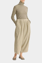 Black Crane | Wide Pants In Ivory - SHOP YUCCA Pants BLACK CRANE - YUCCA Artistic clothing for women, boutique near me, boutique stores near me, capsule wardrobe, fashion for women over 50